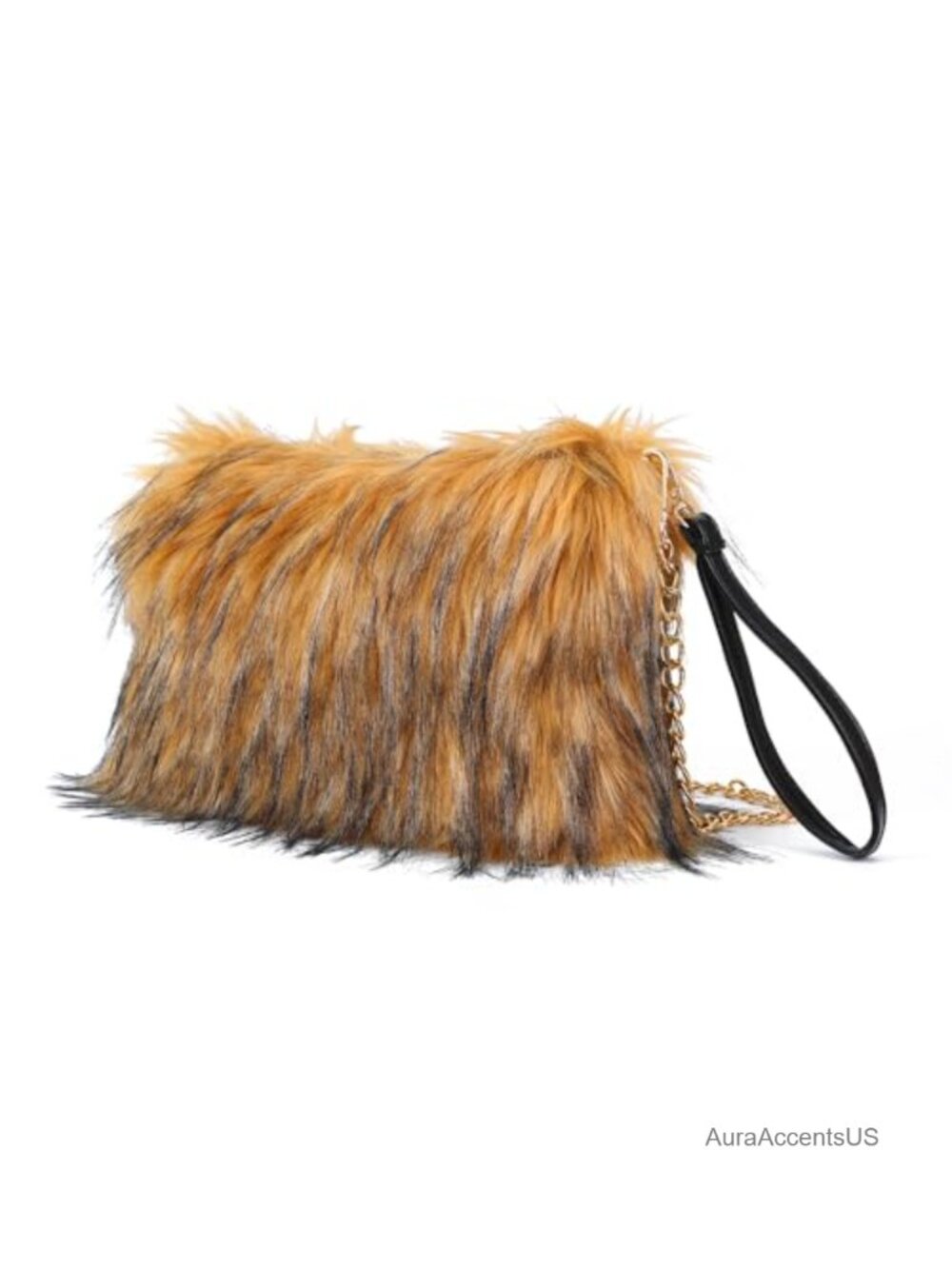Faux Fur Evening Crossbody Bag Fluffy Fuzzy Vegan Purse